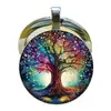 Llavero Colgante Diseño Estilo Retro Árbol de la Vida Comercio Exterior Transfronterizo Anillo de Metal Accesorios para Llavero Coche Bolsa