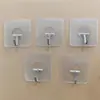 Gancho adhesivo fuerte, transparente, sin costuras, para abrigos, cocina, baño, gancho, gancho, gancho, gancho, gancho