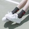 Nuevos Calcetines de Algodón para Mujer hasta la Pantorrilla, Color Puro Deportivo, Frescos y Lindos, Estilo Preppy Corazón de Melocotón, Fabricante Mayorista de Calcetines de Algodón