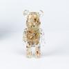 Comercio exterior grava de cristal natural oso violento decoración de escritorio artesanías de resina bearbrick150