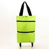 Carrito de compras plegable, bolsa de compras portátil de tela Oxford, carrito de comestibles retráctil para uso doméstico, bolsa con ruedas