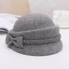 Sombrero de fieltro de lana pura para mujer, estilo coreano, para otoño e invierno, elegante, estilo británico, informal, combina con todo.