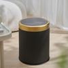 Papelera de doble cubo para interior y exterior, de alta apariencia, accesible, de lujo, con tapa de prensa, para sala de estar, cocina, baño