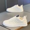 Verano 2024 Nuevo Estilo Zapatos Blancos Transpirables Zapatos de Hombre Deportivas de Suela Gruesa Modernas Combinan con Todo Zapatos Casuales Zapatos de Skate Zapatos de Moda