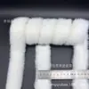 Um grande número de bolsas acolchoadas de algodão com debrum de pele de mink para atacado, acessórios de cabelo DIY, materiais de decoração de Natal, mais bordas de pelo fofo