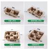 Porta-Copos de Polpa de Papel Descartável, Suporte para Copos de Café/Chá de Grau Alimentício Simples/Duplo/Quádruplo, Porta-Copos Rasgável, Biodegradável
