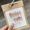 Uñas postizas de uso diario hechas a mano al por mayor Corazón Roto Uñas Mariposa Parche de uñas Pegamento de gelatina