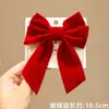 Acessórios de Cabelo de Ano Novo para Crianças Novo Adereço de Cabeça de Ano Novo Vermelho Festivo Meninas Bebê Laço Coroa Presilha de Cabelo Presilha Superior