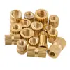Inserções de cobre M5M6, porcas de cobre moldadas por injeção, peças embutidas de cobre imperial 1/4-20, porcas de cobre serrilhadas, porcas de cobre serrilhadas tipo A