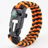 Equipamento de camping esportes ao ar livre Pulseira corda de guarda-chuva multifuncional Pulseira Pulseira de Sobrevivência atacado