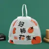 Saco Grande para Viagem com Cordão Bolsa de Mão Plástico Descartável para Catering Sacola Espessa com Puxador Logo