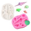 Molde de Silicona para Fondant de Concha Marina, Concha de Mar, Estrella de Mar, DIY para Hornear, Molde para Pastel de Chocolate