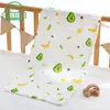 Toalha de Banho para Bebê Algodão Puro Gaze 35*75cm Toalha Classe A Cobertor de Verão para Recém-Nascido Seersucker de Seis Camadas