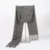 Cachecol Masculino de Imitação de Caxemira para Outono e Inverno, Estilo Xadrez, Estilo Casal, Cachecol Quente para Pescoço, Estilo Britânico Versátil, Presente Incluído