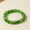 Accesorios Pulsera de Ojo del Diablo Bohemia con Cuentas Pulsera Elástica Personalizada Ojo Pulsera de Buena Suerte de Año Nuevo al por Mayor