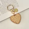 Llavero de Corazón Full Diamante Llavero de Moda Personalidad Creativa para Coche Colgante de Llave Encanto para Bolsa ins Llave