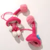 Estilo Doce e Menina Chapéu de Lã Tricotado com Flor e Pom-Pom Acessórios DIY Roupas para Vestir Bonecas Acessórios