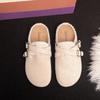 Pantuflas de Suela Gruesa sin Cordones para Mujer 2025 Nuevo Otoño Ropa de Exterior Zapatos de Medio Paso Baotou Hebilla de Cinturón Moda Zapatos Birkenstock