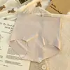 Pantaletas Sin Costuras de Seda Helada para Mujer, Glúteos de Durazno, Verano de Cintura Alta Control de Abdomen, Longitud Extendida, Entrepierna de Seda, Levantamiento de Cadera, Pantaletas Triángulo Base Postparto