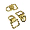 Acessórios de Ferragem para Bolsa Argola D Fivela Quadrada Fivela de Cinto Fivela de Suspensão de Orelha Dupla Liga de Zinco Argola Dupla Fivela de Pulso Alça de Ombro Bolsa