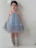 Ropa de Verano para Niñas 2026 Nuevo Estilo Coreano Vestido de Niña Vestido de Princesa Falda Tutú de Tirantes