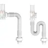 Tubo de Drenaje de Silicona a Prueba de Olores para Lavabo, Kit de Desagüe para Fregadero, Accesorios para Juego de Desagüe de Lavabo Pop-Up