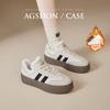 Zapatillas de Entrenamiento para Mujer Augusden 2026 Otoño Nuevo Estilo Forradas de Felpa Suela Gruesa Zapatillas Casuales Tendencia Blancas Zapatos Deportivos