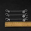 Joyería de Acero de Titanio Aretes de Acero Inoxidable Cadenas para la Oreja para Hombres y Mujeres Nicho Único Hoja Cruzada Clips para la Oreja sin Perforación