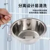 Tigela de Aço Inoxidável Suspensa para Pet Tigela Alimentadora para Pet Tigela para Gato Multi-Modelo Tigela de Ração para Cachorro Tigela Suspensa Gaiola para Cachorro