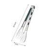 Pinza para Alimentos de Acero Inoxidable 304 Extra Gruesa Cocina Alimentos Barbacoa Engrosada Pan Hogareño Filete Horneado Barbacoa Utensilios