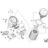 Aplicable a BMW Serie 1, Serie 3, Serie 5, X1, filtro de aceite, X3Z4, anillo de sello de rejilla de aceite OEM 11427508971