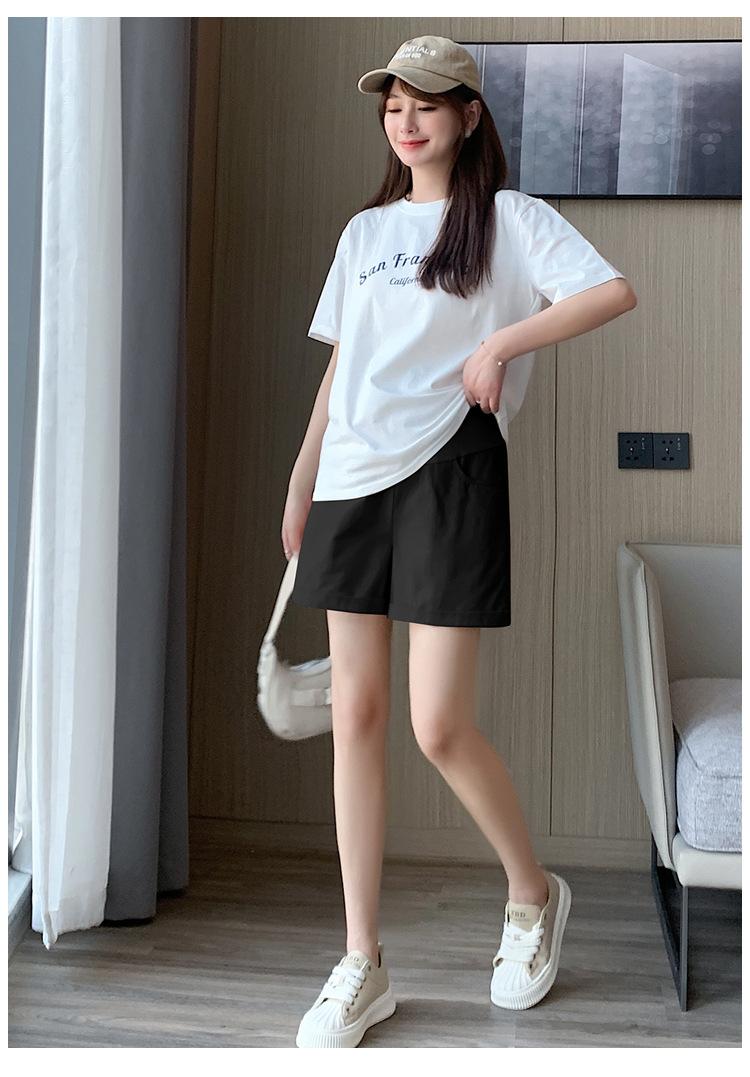 孕妇洗水牛仔全棉短裤夏季