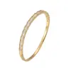 Pulsera de diamantes simple de moda estilo coreano para mujer, pulsera chapada en oro de 18 quilates con diamantes, directo de fábrica de joyería de Corea del Sur, en stock