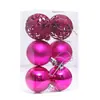 Decoração de bola de Natal oca galvanizada 6cm8cm bola de plástico colorida pingente de árvore de Natal suprimentos de decoração de feriado