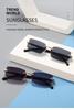 Novos Óculos de Sol Jelly Tint Sem Armação Femininos - Design Geométrico Vazado