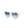 Óculos de Sol Infantis Moda Pérola Amor Atacado Meninas Transfronteiriços Pequena Princesa Novo Coração de Pêssego Óculos de Sol Anti-UV