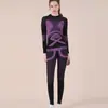 Esportes Yoga Fitness Corrida Esqui Outono e Inverno Lã Secagem Rápida Térmico Modelador Aquecido Conjunto de Roupas Térmicas para Yoga