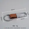 Venda Direta de Fábrica de Chaveiros de Metal e Couro Genuíno para Carro com Logo Gravado a Laser, Porta-Chaves Criativos