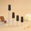Botellas de vidrio transparente con atomizador graduado, disponibles en varios tamaños, mini y portátiles, perfectas para muestras de perfume, sprays cosméticos y botellas vacías - ¡en stock ahora!