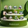 Insignia de Pin Metálica de Panda de Sichuan Lindo Bambú Verde Sandía Broche para Ropa de Panda Premio Estudiantil Decoración para Mochila Escolar