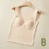 Roupa íntima de veludo alemã colete térmico feminino outono e inverno sem costura à prova de frio febre base de peça única bojo fixo forro de lã espessura