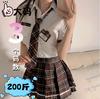 Tonaier Uniforme Sexy Tentación Pasión Deseo Puro Campus Falda Plisada Sexy Estilo Preppy Linda Falda JK