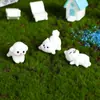 Adornos de micropaisaje lindo gato y perro artesanías de resina adornos para consola central de coche decoración del hogar regalos venta al por mayor