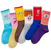 Calcetines altos Sponge Baby marca de moda europea y americana calcetines para hombre tubo largo Paida estrella pulpo media pantorrilla calcetines de baloncesto de dibujos animados