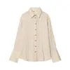 Camisa de Rayas de Manga Larga para Mujer Estilo Europeo y Americano, Puños Sueltos, Nueva Primavera 2026, Color a Juego de la Imagen 1834