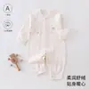 Ropa de bebé para otoño, mameluco suave de terciopelo para bebés, pijama base unisex para bebé, mameluco con apertura lateral tipo mariposa 6
