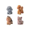 Micro Paisaje Lindos Cachorros Poodle Shih Tzu Figuras Adornos DIY Accesorios para Colgar Mini Adornos de Escritorio