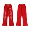 Exportación Transfronteriza Nueva Marca de Moda Europea y Americana Hellstar Hellstar Pantalones Casuales Lavados en Negro con Estampado y Desgastados para Hombre