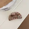Presilha de Garra Grande Cereja Acetato Degradê Fresco Presilha Tubarão Floral Pequeno Translúcido Gelo Suave Presilha para Coque na Nuca Doce e Feminina