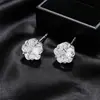 Brincos Xuping minimalistas florais de pedra única, estrela de cinco pontas da moda em liga de cobre estilo coreano inspirados no Instagram, brincos leves e elegantes para mulheres